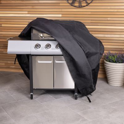 Universal Waterproof Gas Charcoal BBQ Cover Large 4-5 Burner - Black