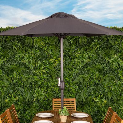 2m Patio Market Garden Parasol Grey