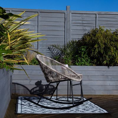 Zanzibar Rocking Chair Grey