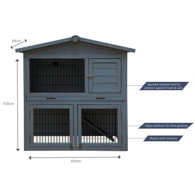 FSC Two Storey Pet Hutch with Play Area