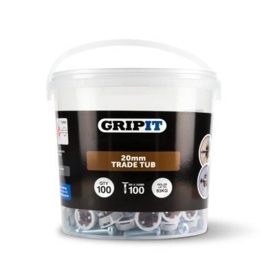 20mm Plasterboard Fixing - 100 Pack (Brown)