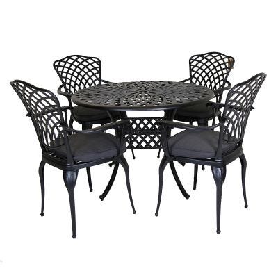 Cast Aluminium Table and Chairs Set