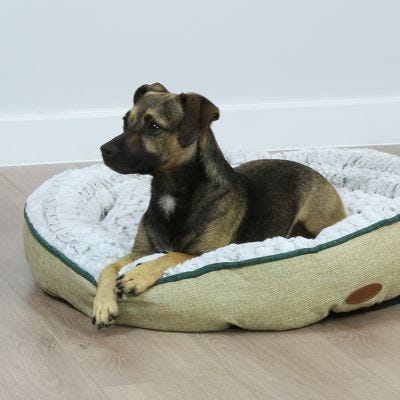 Linen Soft Pet Bed Taupe